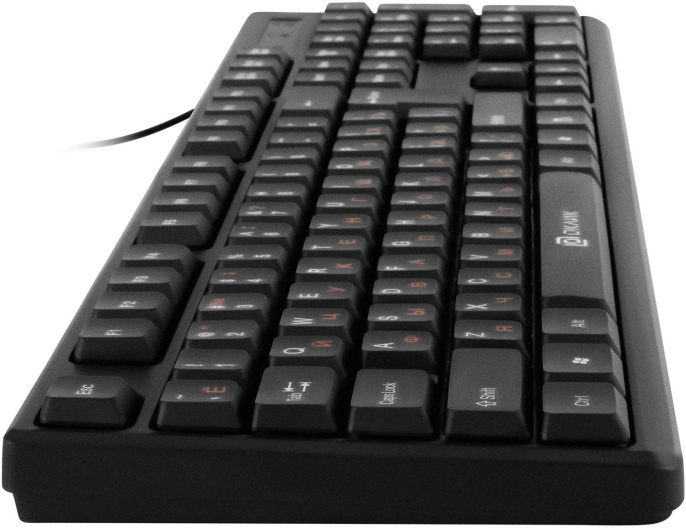Клавиатура Oklick 100M HW3, USB, мембранная, черный [654570]