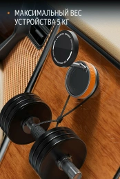 Держатель для телефона K10B, сильный магнит (MagSafe), вакуумная присоска с блокиратором, цвет оранжевый