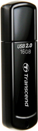 Флешка USB Transcend Jetflash 350 16ГБ, USB2.0, черный [ts16gjf350]