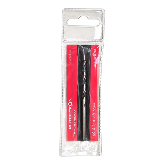 Сверло по металлу Интерскол 4.0x75/43 Standard 0300 007