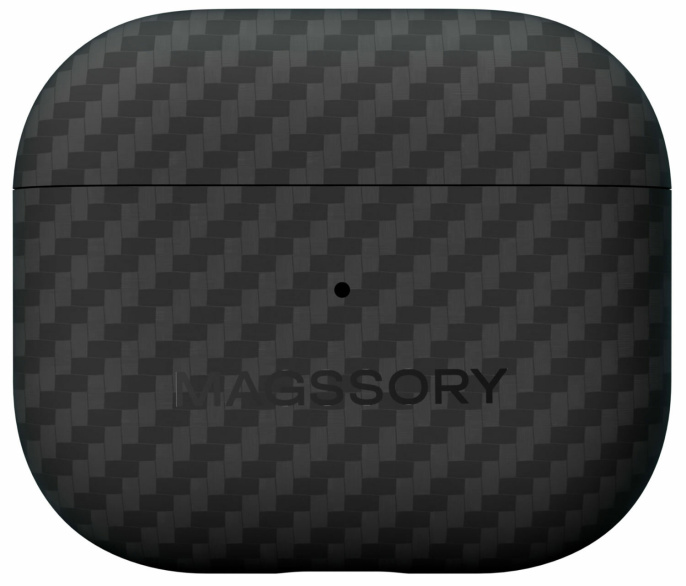 Чехол Magssory для AirPods 4 CFB032 материал: кевлар, толщина: 0.2 мм, вес: 10 г, цвет: черный