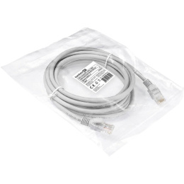 Патч-корд LSZH ExeGate UTP-RJ45-RJ45-5e-3M-LSZH-GY, UTP, cat.5e, 3м, серый EX286384RUS