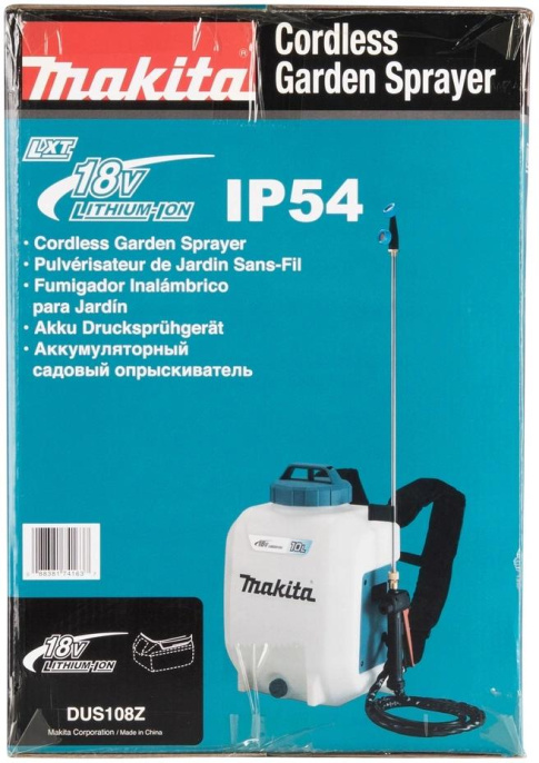 Опрыскиватель Makita DUS108Z аккум. ранц. 10л белый/бирюзовый