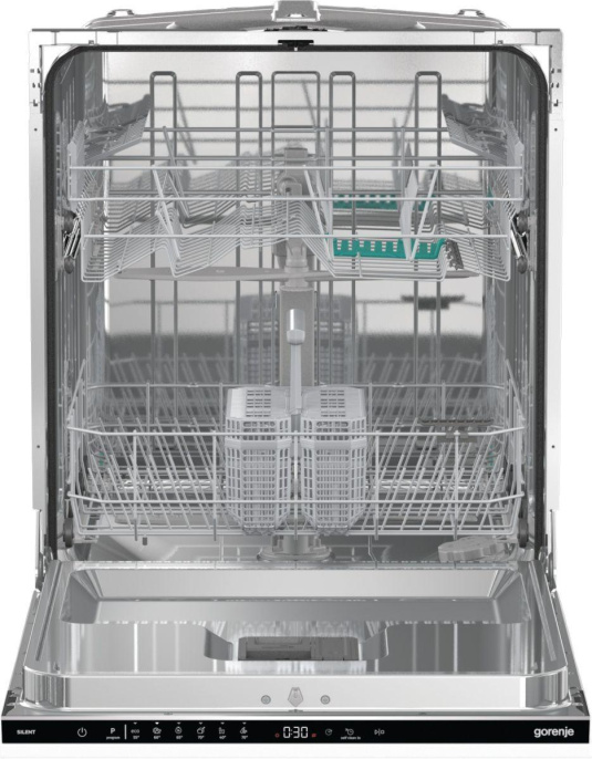 Встраиваемая посудомоечная машина Gorenje GV642E90, полноразмерная, ширина 59.8см, полновстраиваемая, загрузка 13 комплектов