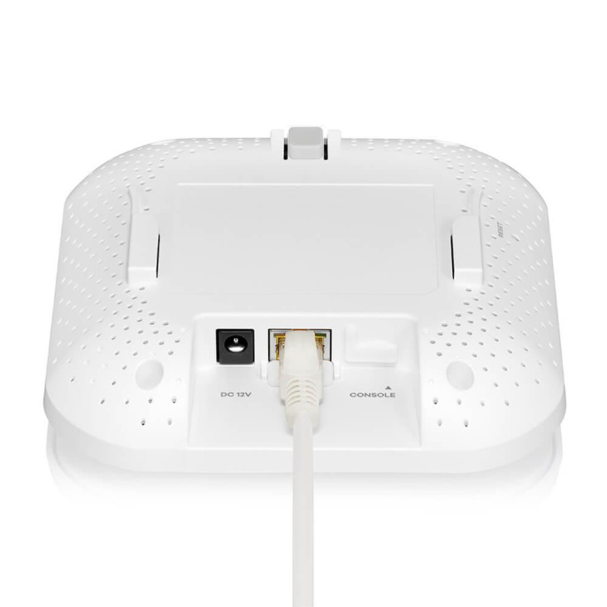 Точка доступа/ Точка доступа Zyxel NebulaFlex NWA90AX PRO, WiFi 6, 802.11a/b/g/n/ac/ax 2,4 и 5 ГГц , MU-MIMO, антенны 3x3, до 575+2400 Мбит/с, 1xLAN 2.5GE, PoE, защита от 4G/5G, БП в комплекте (NWA90AXPRO-EU0102F)