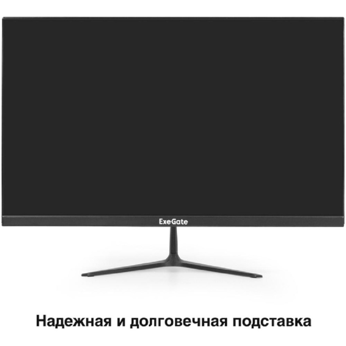Монитор 21.5" ExeGate SmartView EP2207T (IPS LED Grade A+, FHD, 1920x1080@75Гц, 16:9, 250cd/m2, 1000:1, 178°/178°, 5ms, D-Sub, HDMI, FreeSync, Flicker-free, Low Blue Light, кабель HDMI 1.5м, VESA, регулировка наклона (tilt), черный) EX300130RUS