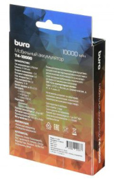 Внешний аккумулятор Power Bank Buro T4-10000, 10000мAч, черный [t4-10000-bk]