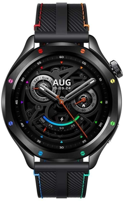 Смарт-часы Xiaomi Watch S4, 47мм, 1.43", черный/черный [bhr9199gl]