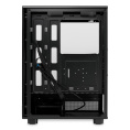 Корпус без блока питания Case HSPD F510, Panoramic Mid Tower, Black, TG, 0.5 SPCC, no fans ATX, mATX, mITX 180/280/160mm 1x2.5", 1x3.5", 7xPCI 1xUSB-A 3.0, 1xUSB-A 1.0 356x218x467mm F510-TGBK