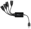Хаб (разветвитель) Buro BU-HUB4-0.3-U2.0-Splitter, черный
