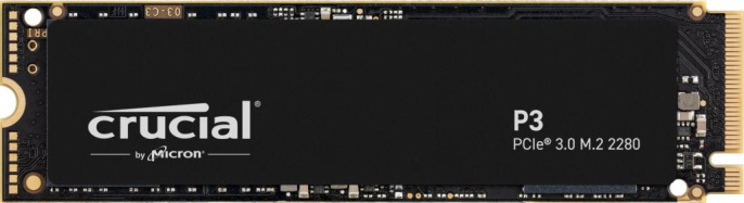 Твердотельный накопитель Crucial SSD P3, 500GB, M.2 22x80mm , NVMe, PCIe 3.0 x4, QLC, R/W 3500/1900MB/s, IOPs н.д./н.д., TBW 110, DWPD 0.1 12 мес. CT500P3SSD8