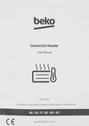 Конвектор Beko Winter Range RHC 5218 B, 1800Вт, с терморегулятором, черный