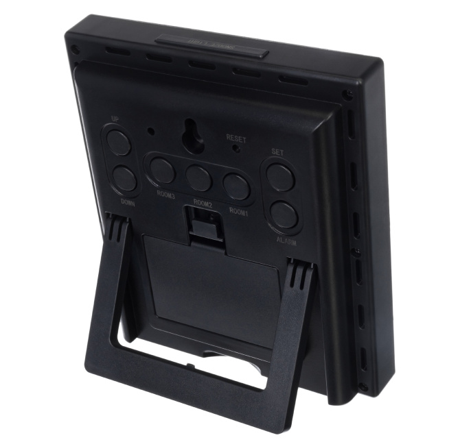 Метеостанция Bresser Temeo Hygro Quadro Prestige с тремя датчиками, серая 78586