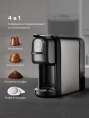 Кофеварка BQ CM3004 1400 Вт, объем резервуара для воды: 0.7 л, давление: 20 бар, напряжение: 220-240 В, частота тока: 50-60 Гц, тип используемого кофе: молотый