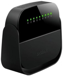 Wi-Fi роутер D-Link DSL-2640U/R1A, Wi-Fi 4, N150, 2.4ГГц, 4 LAN, 1 WAN/LAN, ADSL2+ AnnexA/L/M , черный