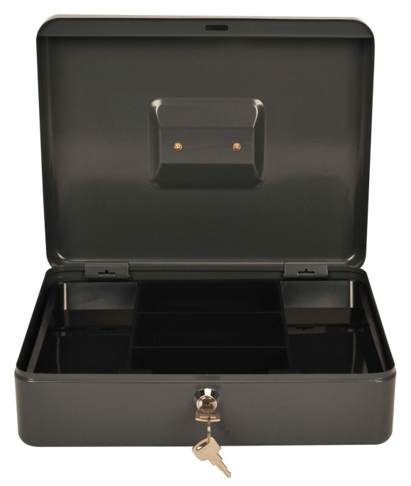 Ящик для денег Cactus CS-CB-004GY 90x300x240 ,  сталь,  серый