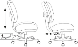 Кресло детское Бюрократ CH-W204NX белый монстры крестов. пластик пластик белый