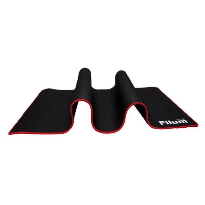 Filum FL-MP-XL-GAME Коврик игровой для мыши, серия- Bulldozer, черный, оверлок, размер “XL”- 900*450*3 мм, ткань+резина.