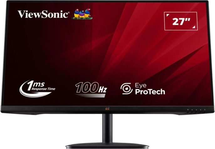 27" Монитор ViewSonic VA2732-H-2, 1920x1080, IPS, 100Гц, 1хHDMI, черный