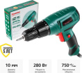 Дрель-шуруповерт Hammer Flex 280 Вт, 10 мм, 0-750 об/мин, реверс, 22 Нм DRL400A