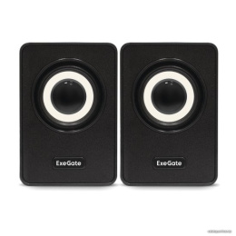 Акустическая система 2.0 ExeGate Disco 120 (питание USB, 2х3Вт (6Вт RMS), 100-20000Гц, черный, Color Box) EX287054RUS