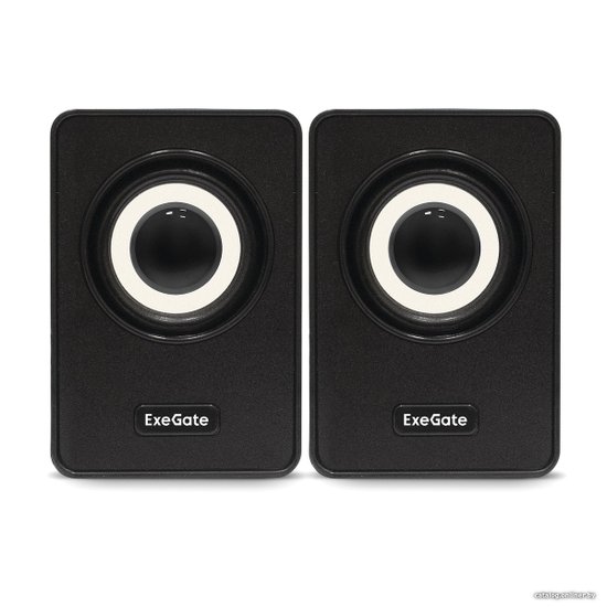Акустическая система 2.0 ExeGate Disco 120 (питание USB, 2х3Вт (6Вт RMS), 100-20000Гц, черный, Color Box) EX287054RUS