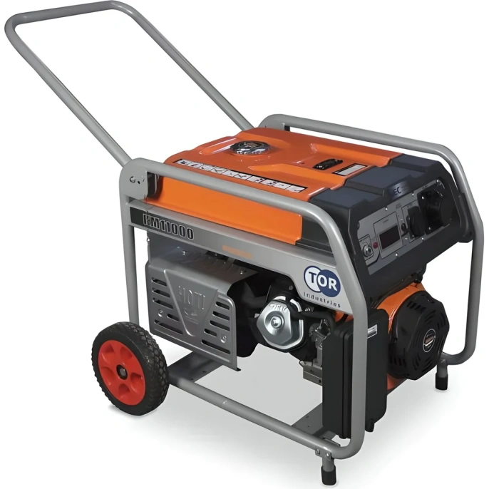 Бензиновый генератор TOR KM13000H 9,0 кВт 220В 26 л с электростартером и колесами 1024230