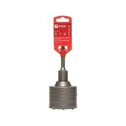 Коронка буровая по бетону с оснасткой Master TCT-72 (72 мм; М22; SDS-plus) EKF tct-72-m22