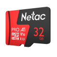 Карта памяти microSDHC UHS-I U1 NETAC P500 Extreme Pro 32 ГБ, 100 МБ/с, Class 10, NT02P500PRO-032G-R, 1 шт., переходник SD