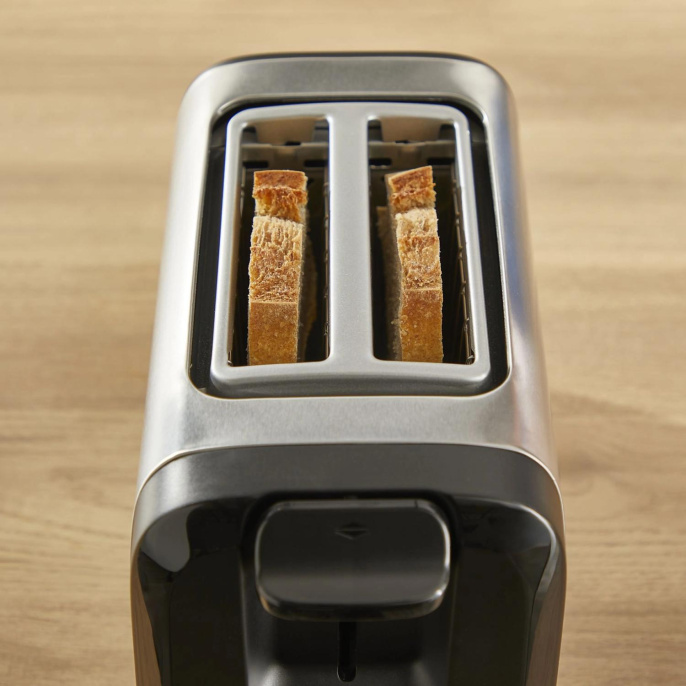 Тостер Tefal Express Metal TT5S1DE0, серебристый/черный [7211419524]