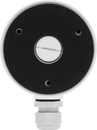 Hikvision DS-1280ZJ-XS Монтажная коробка, белая, алюминий, Ф100x43.2x129мм