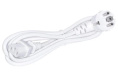 Шнур питания C13-Schuko угловая, 3х0.75, 220В, 10А, белый, 1 метр, LANMASTER LAN-PP13/SHA-1.0-WH