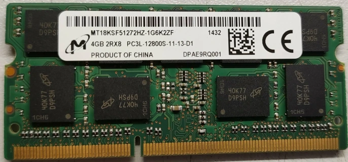 Оперативная память Crucial by Micron DDR3 8GB 2x4GB SO-DIMM ECC PC3-12800 1.35V