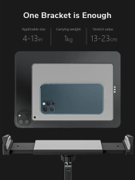 Регулируемая эргономичная подставка CABLETIME CS22S (CT-PS03-AS) – складная, устойчивая для планшетов/смартфонов 5-14 дюймов