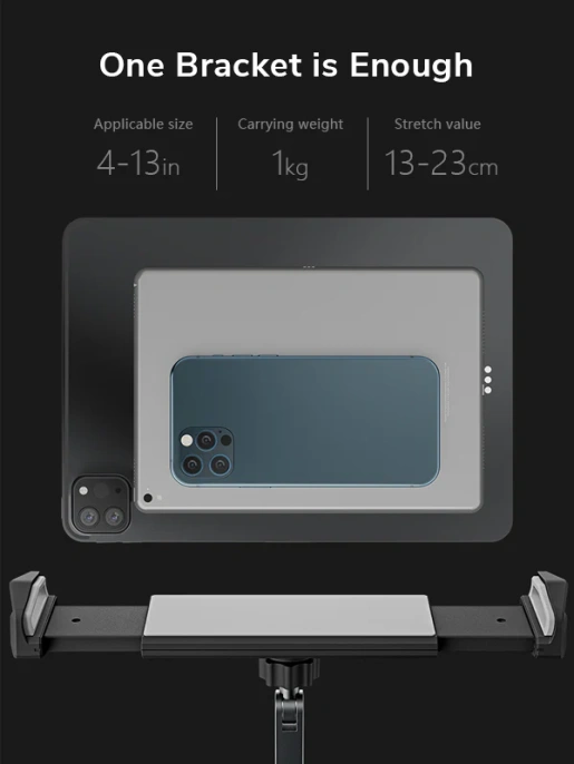 Регулируемая эргономичная подставка CABLETIME CS22S (CT-PS03-AS) – складная, устойчивая для планшетов/смартфонов 5-14 дюймов