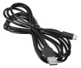 Кабель Digma micro USB m - USB m , 2м, 2A, черный [microusb-2m-blk]