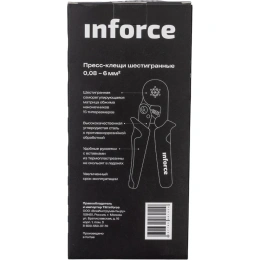 Шестигранные пресс-клещи Inforce 0,08-6 мм2 06-19-11