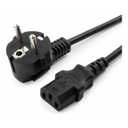 Кабель питания Cablexpert, 1.8м, Schuko- C13, 6А, черный, с заземлением PC-186