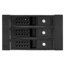 Корзина для HDD ExeGate HS335-02 (универсальная, на 3*3,5"/2.5" SATA HDD, занимает 2*5,25" отсека, RTL) EX291656RUS