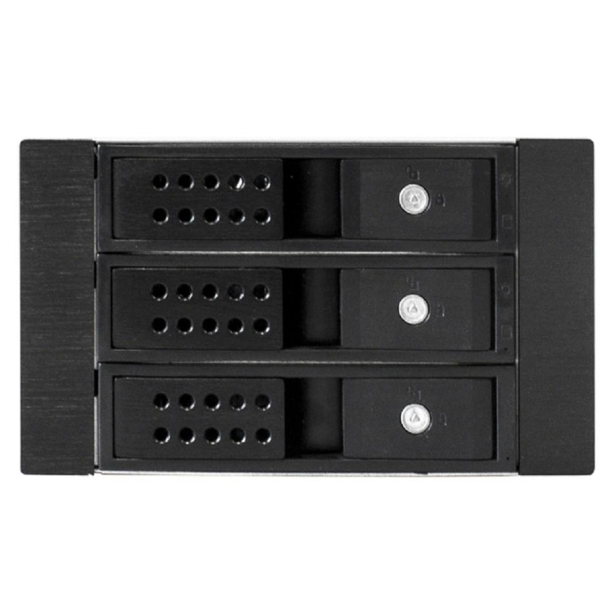 Корзина для HDD ExeGate HS335-02 (универсальная, на 3*3,5"/2.5" SATA HDD, занимает 2*5,25" отсека, RTL) EX291656RUS