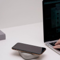 Мобильный аккумулятор Solove W5 10000mAh QC3.0/PD3.0/PE2.0 22.5W 2.1A 2xUSB-A/USB-C беспров.зар. серый W5 WHITE UPDATED RUS