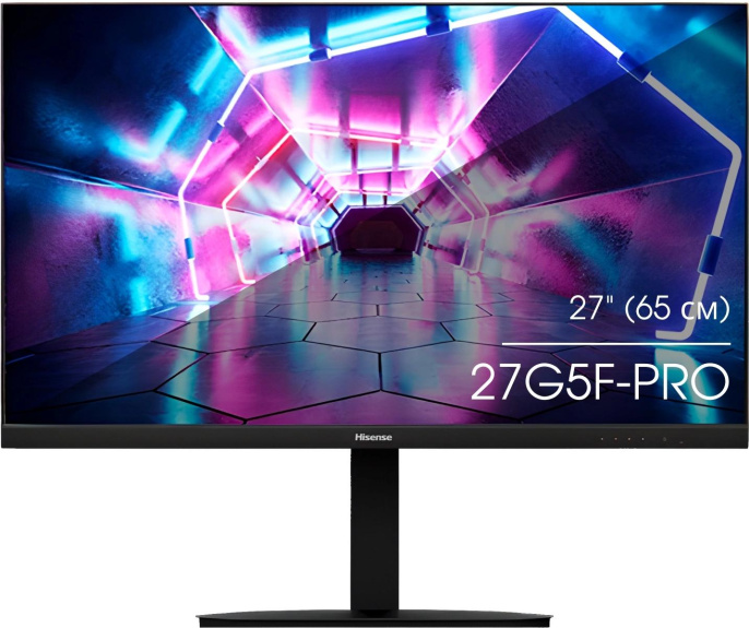 27" Монитор Hisense 27G5F-PRO,  1920x1080,  IPS,  165Гц,  2хHDMI,  1хDP,  черный