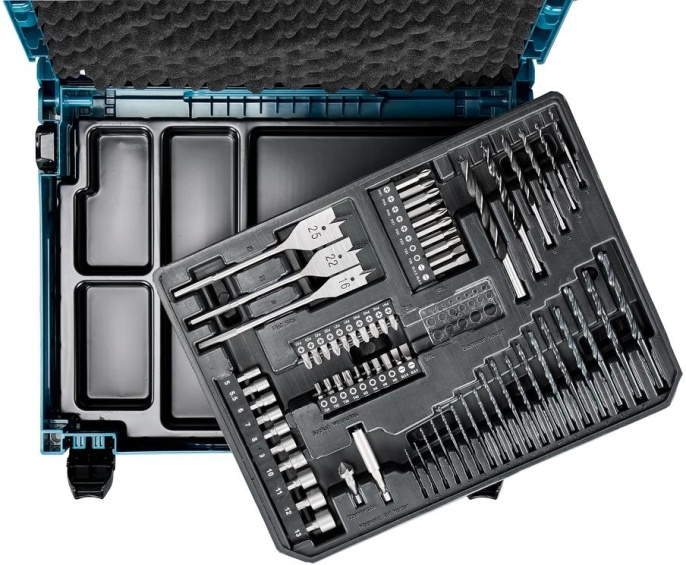 Набор оснастки Makita Makpac E-24907 E-24907 70пред. для шуруповертов/дрелей