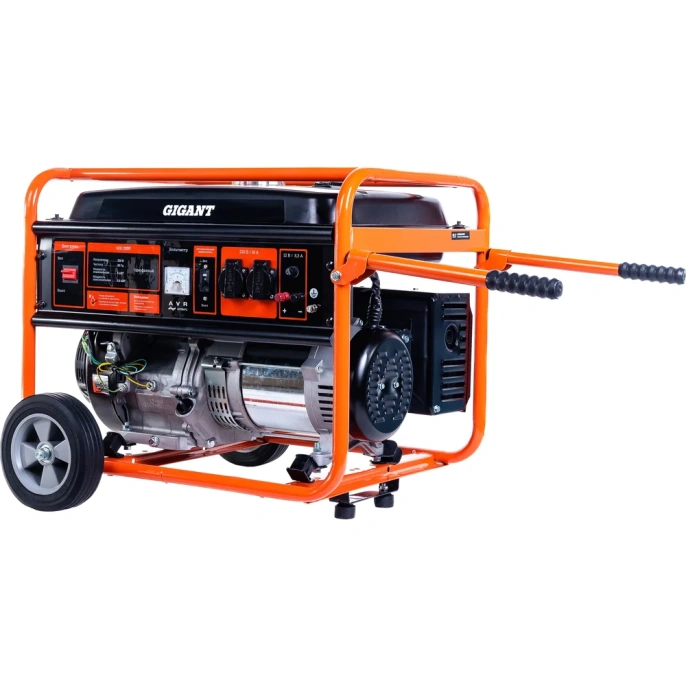Бензиновый генератор Gigant (5,5 кВт; колёса и ручки) GGL-5500