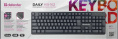 Клавиатура проводная DEFENDER Daily Дейли HB-162 RU черный USB, 104 клавиши 45162