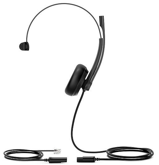 Головная гарнитура Yealink YHS34 Mono Моно, Проводная, HD звук, QD, RJ9