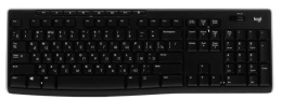Клавиатура Logitech Wireless Keyboard K270, Black, CN, Rus/Eng [920-003757] некачественная гравировка (920-003058-NNC-001)