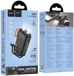 Внешний аккумулятор (Power Bank) Hoco J151,  10000мAч,  черный [53350]