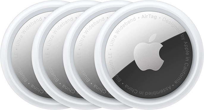 Метка Apple AirTag A2187 компл.: 4шт/ серебристый [mx542ll/a]