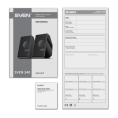 Колонки Bluetooth Sven 340,  2.0,  черный [sv-021399]